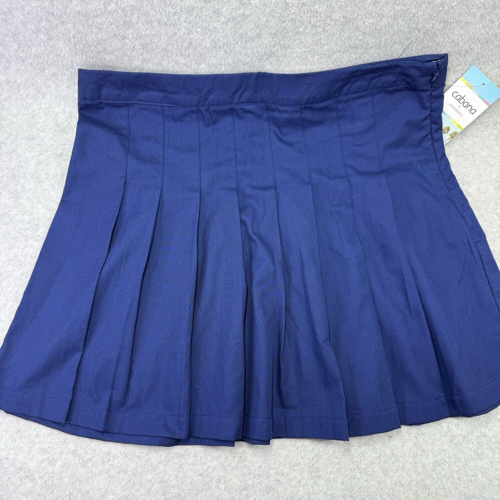 2-Cabana Crown & Ivy Skirt Women Size 14 Navy and Floral Casual Beach - Picture 2 of 15